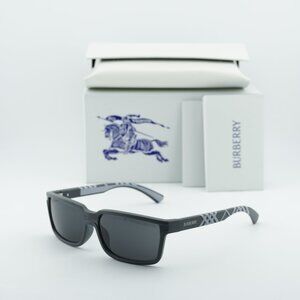 Burberry BE4495D 423387 Rectangle Men’s Sunglasses - Grey